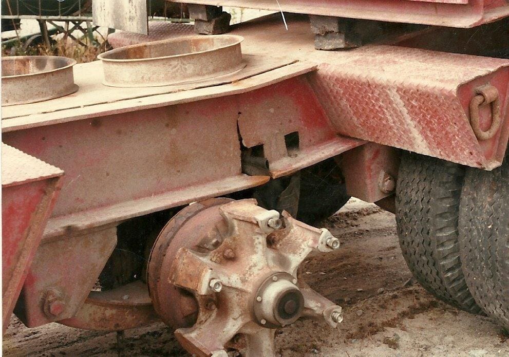damaged frame, hawk frame & axle, fairport, ny